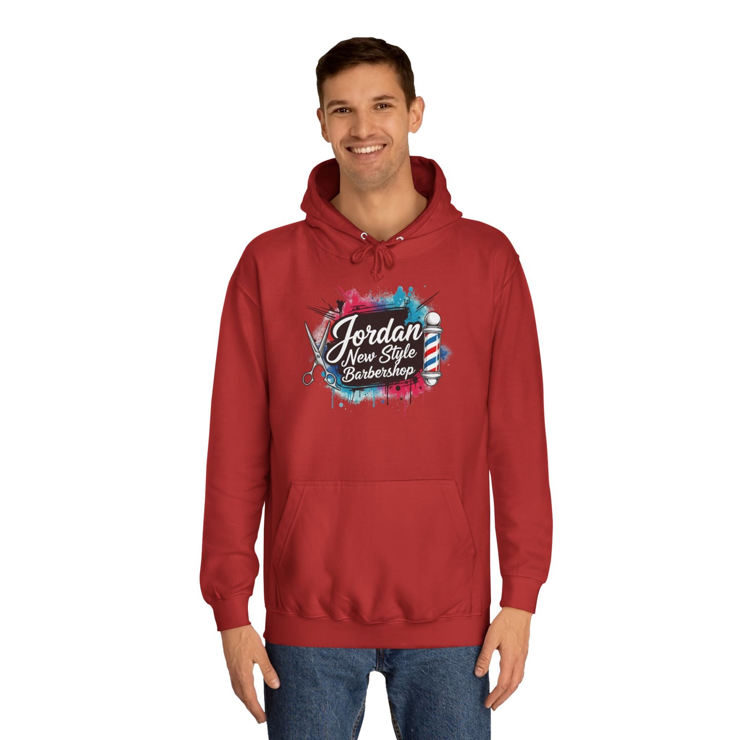 Jordan New Style Barbershop Alternative Logo V2 College Hoodie