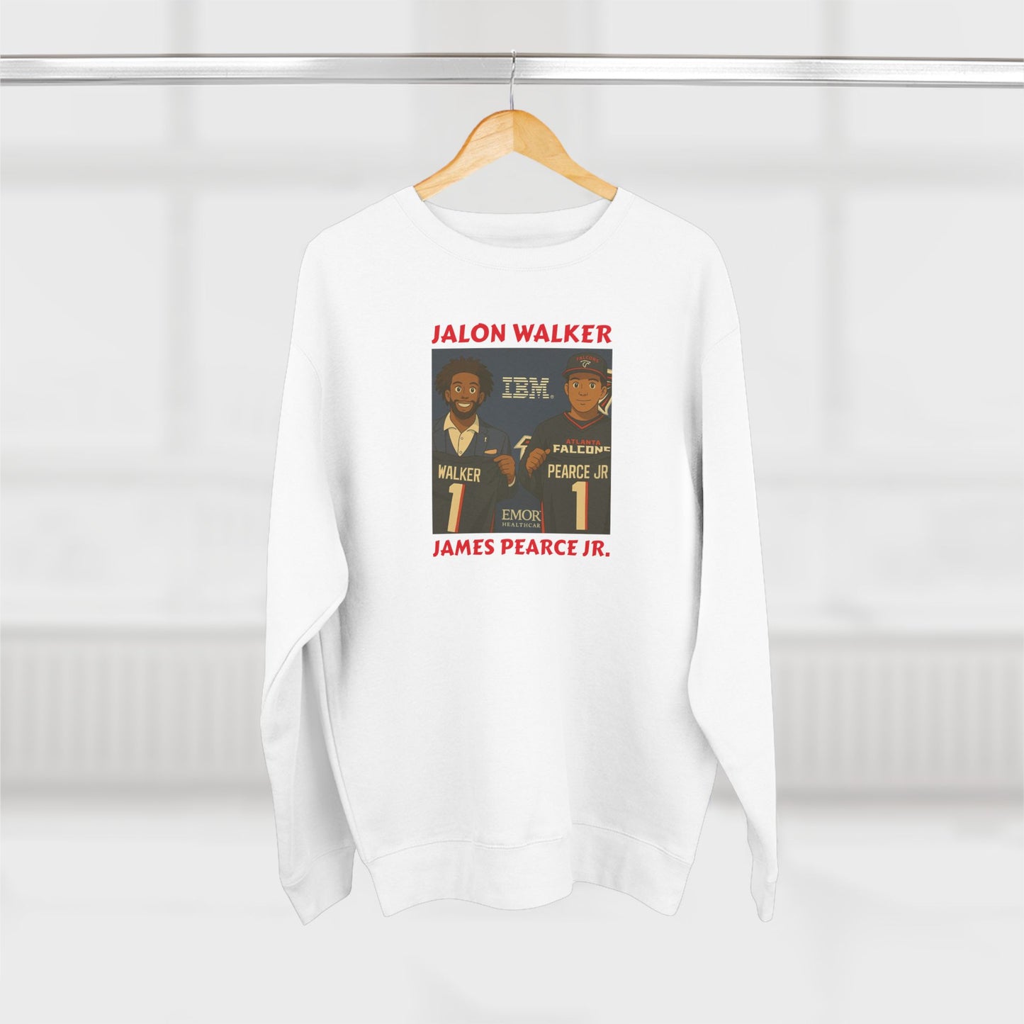 Anime Football 'Jalon Walker/ James Pearce Jr' Crewneck Sweatshirt