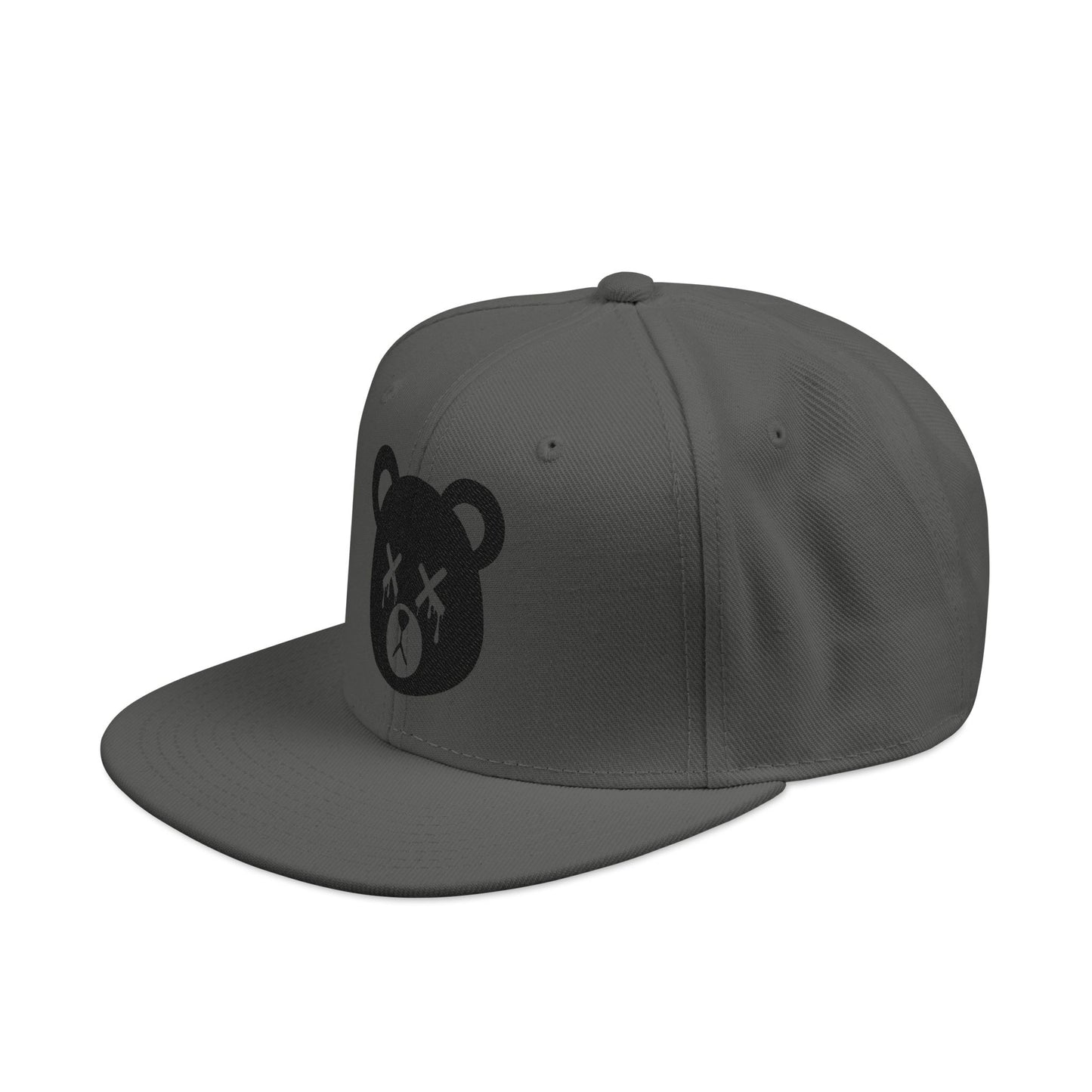 "Wicked Way" Base Dead Bear Head Black Logo Snapback Hat (Multi Color Options)