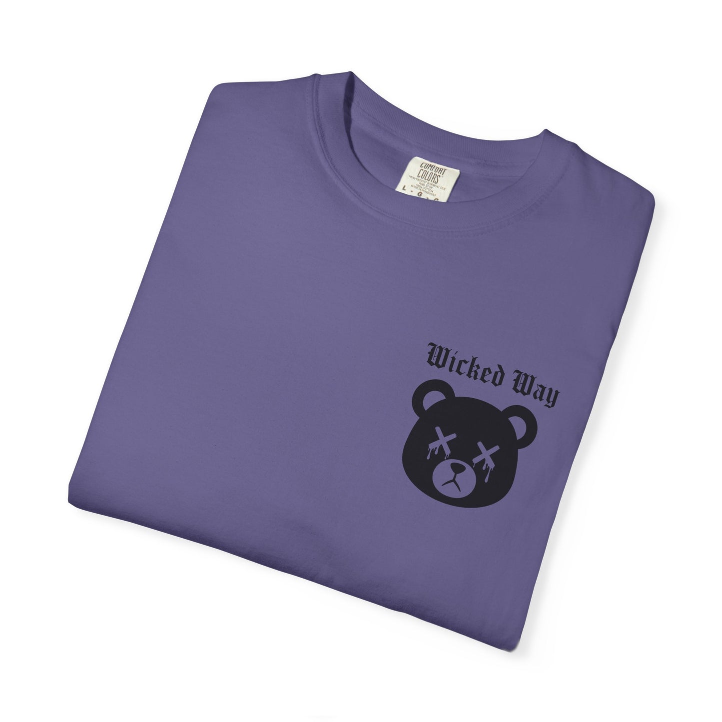 "Wicked Way" Dead Bear Head Pocket Logo Graphic T-Shirt (Multi Color Options)