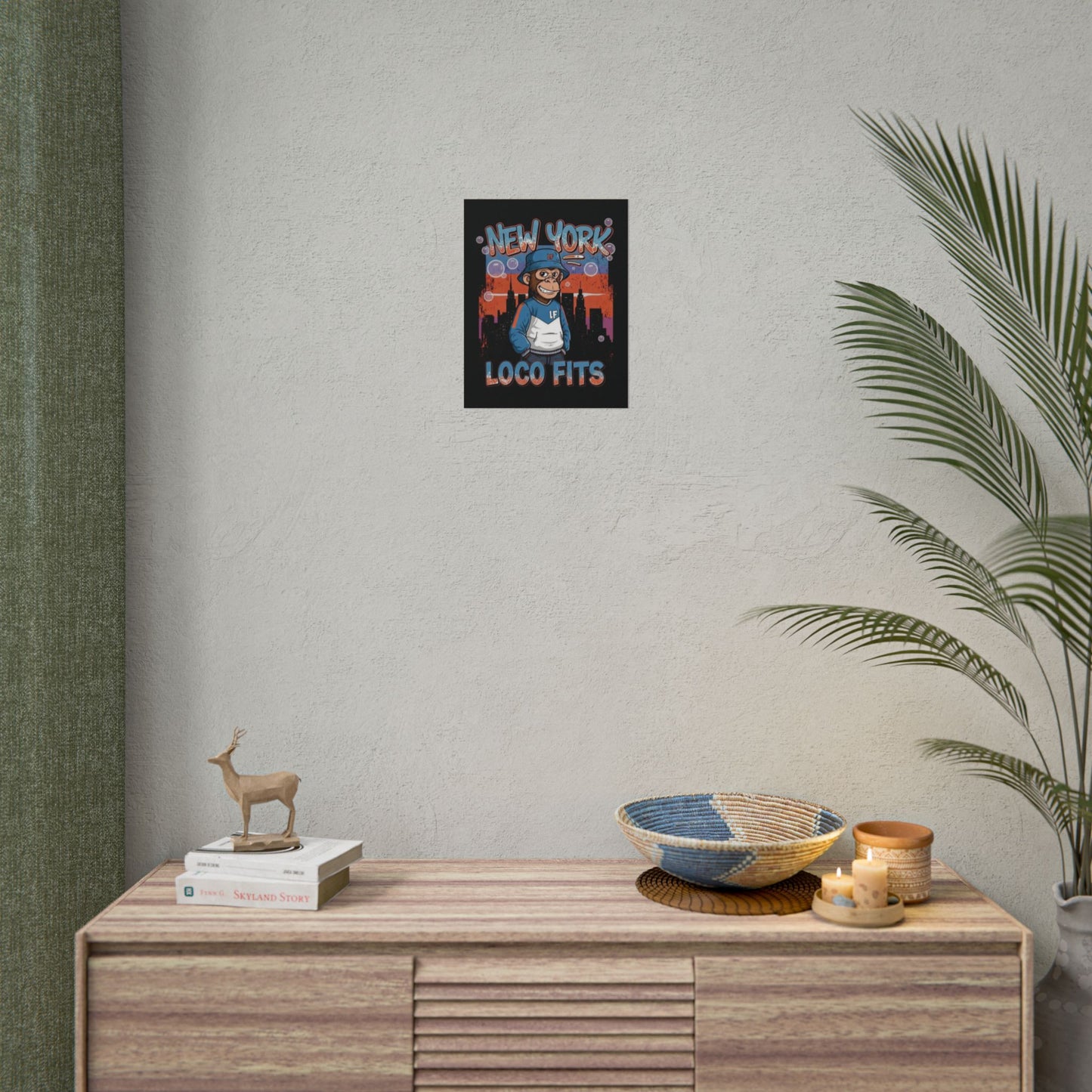 New York Loco Fits Monkey Art Poster - Urban Streetwear Vibe Decor