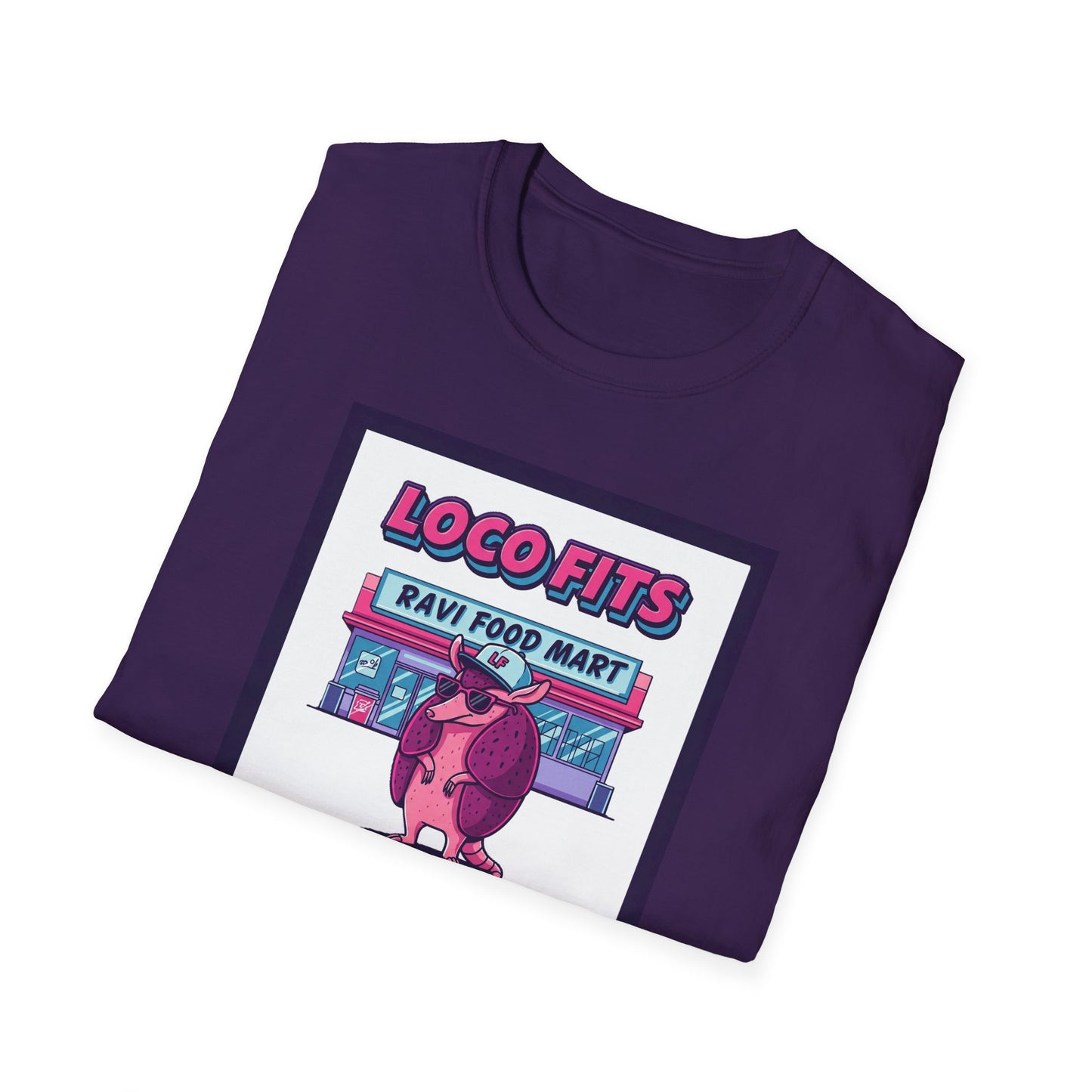Loco Fits Ravi Food Mart Armadillo Graphic Tshirt