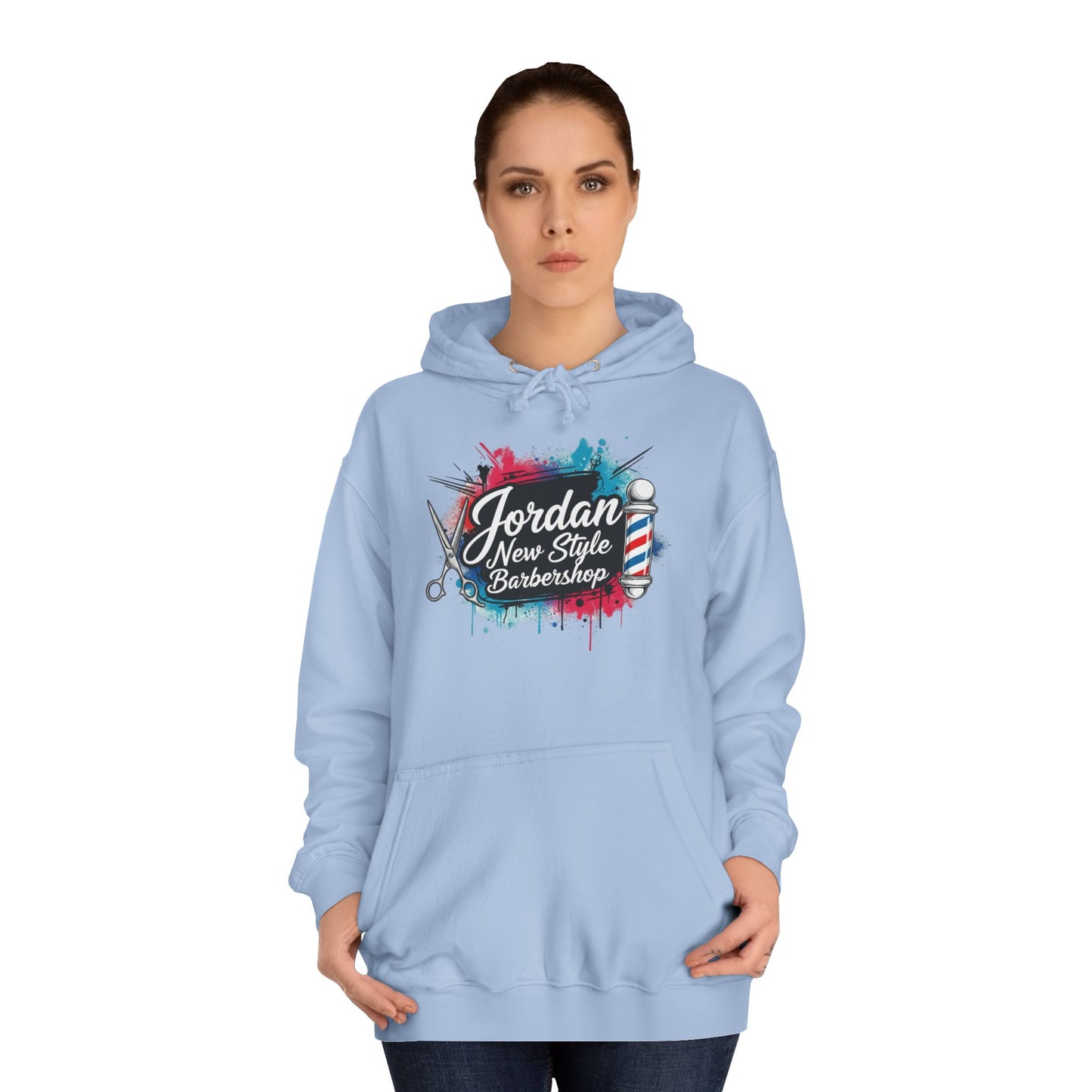 Jordan New Style Barbershop Alternative Logo V2 College Hoodie