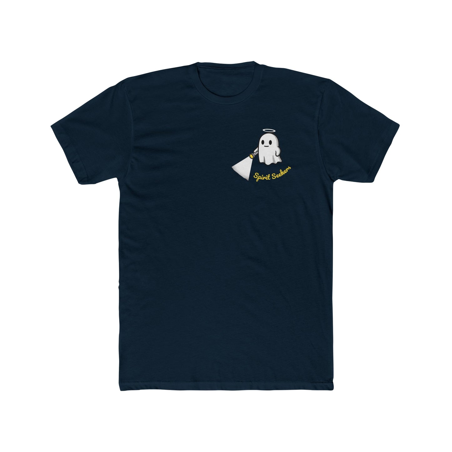 Ghost Hunter Spirit Seekers Boo Ghost Graphic Cotton Crew Tee
