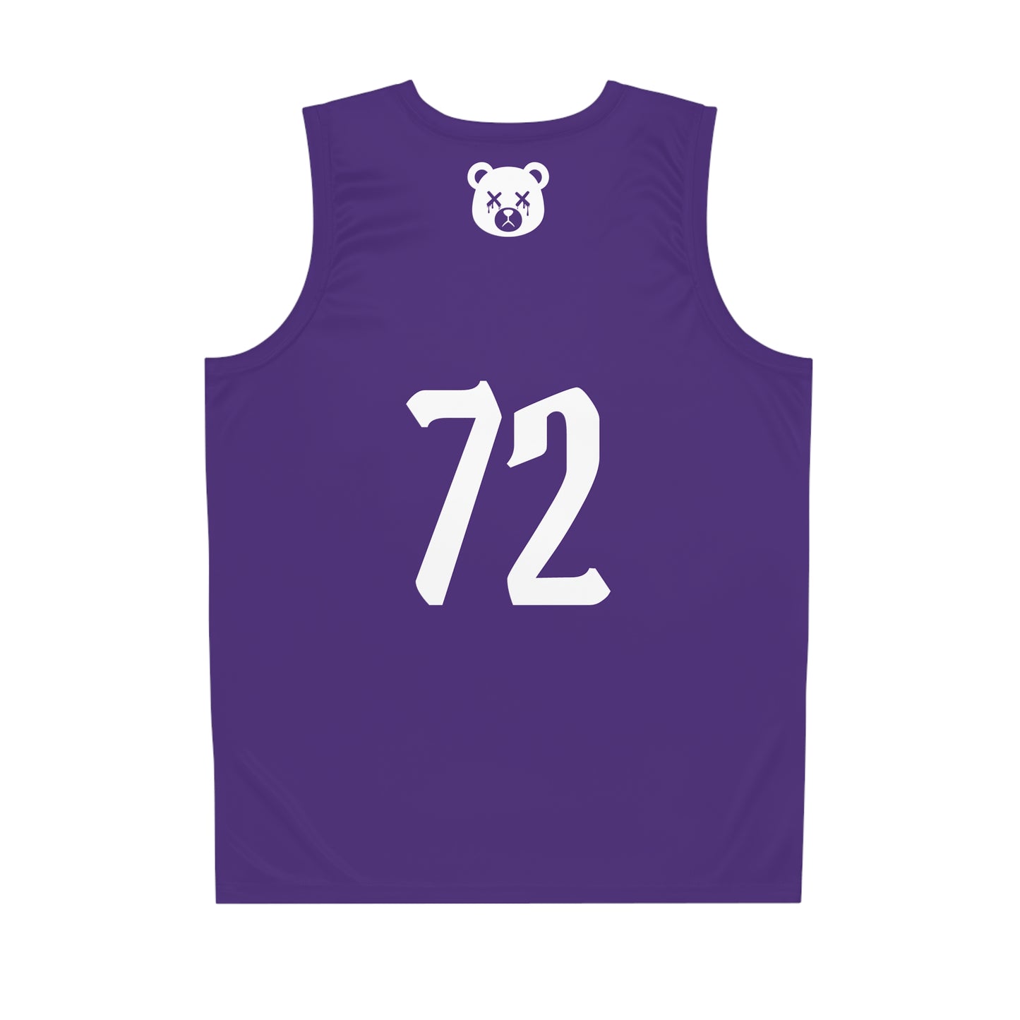 Purple "Wicked Way" #72 Dead Bear Head Alt. Basketball Jersey