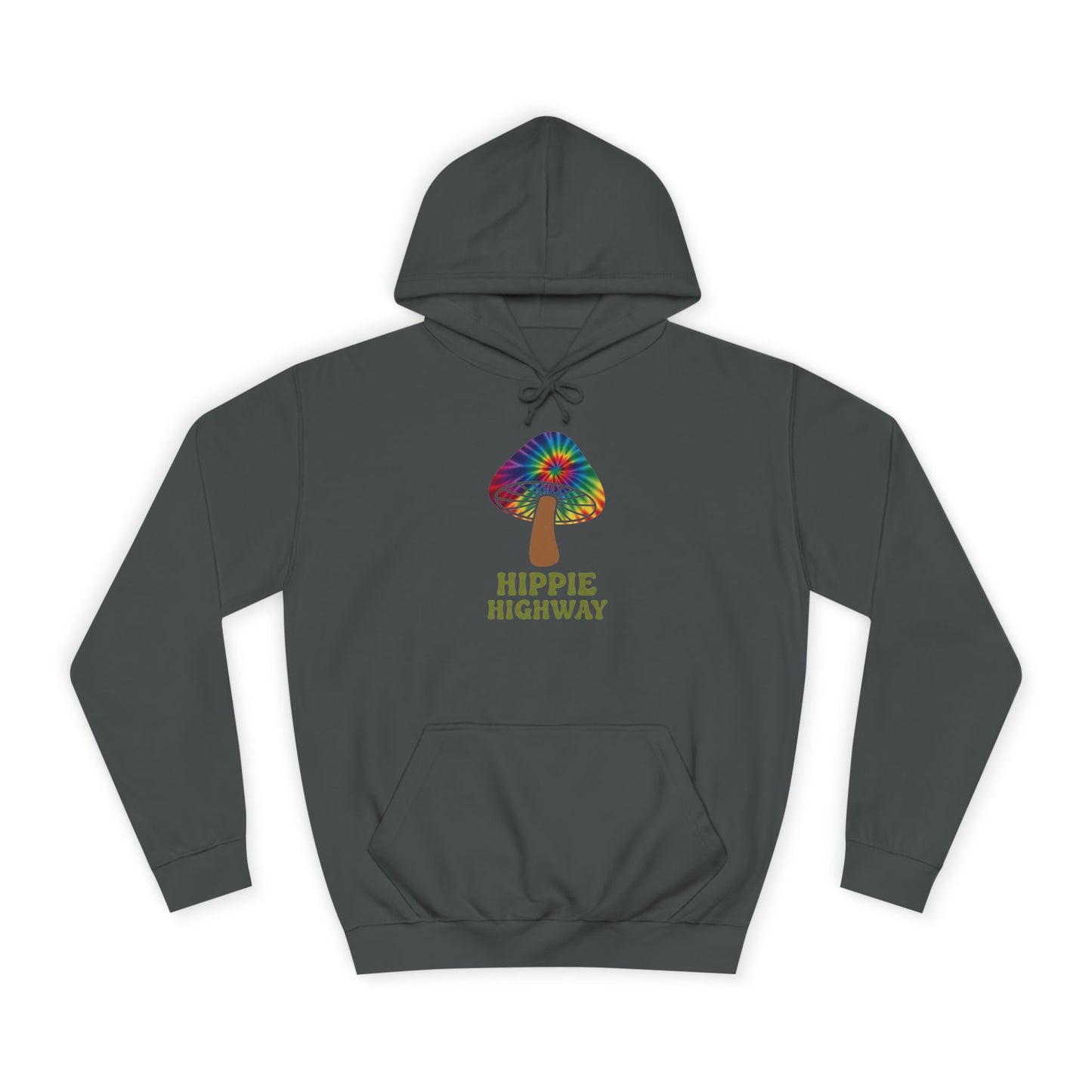 "Hippie Highway" Hippie Mushroom College Hoodie