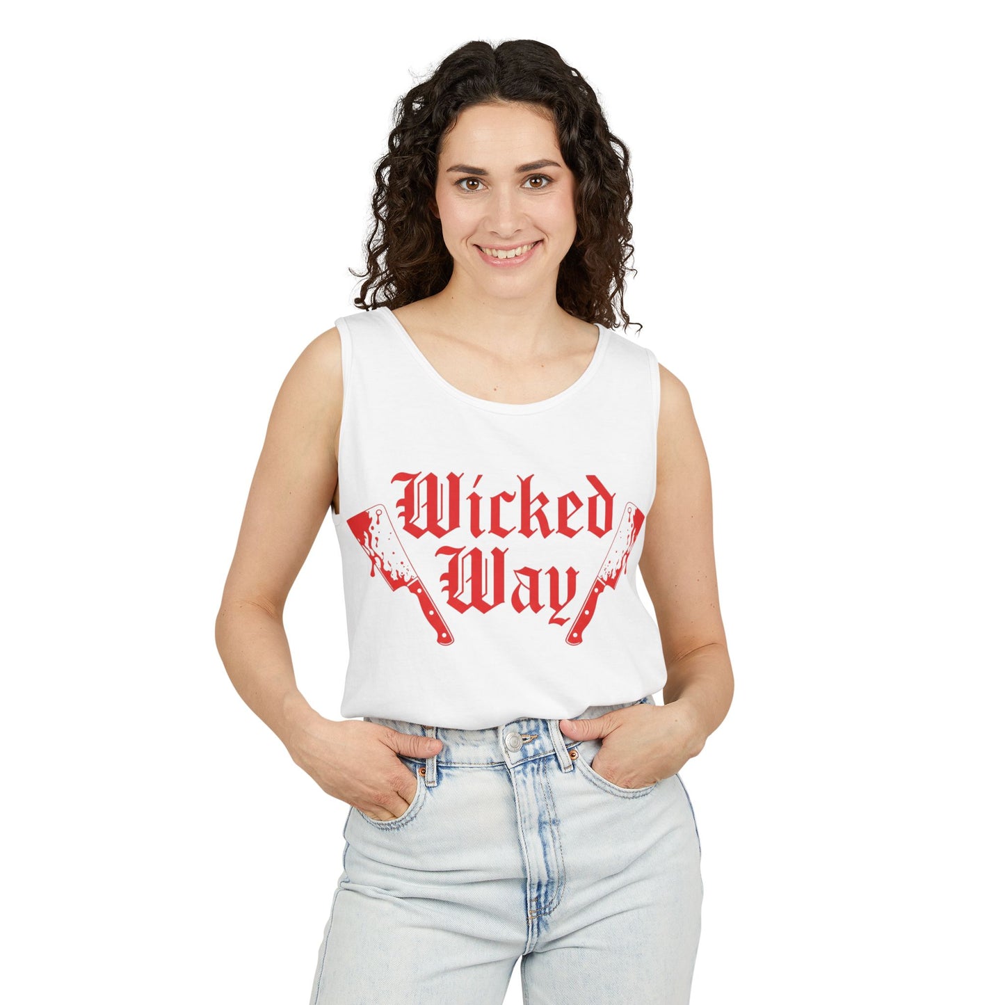 Double Butcher Knives "Wicked Way" Tank Top