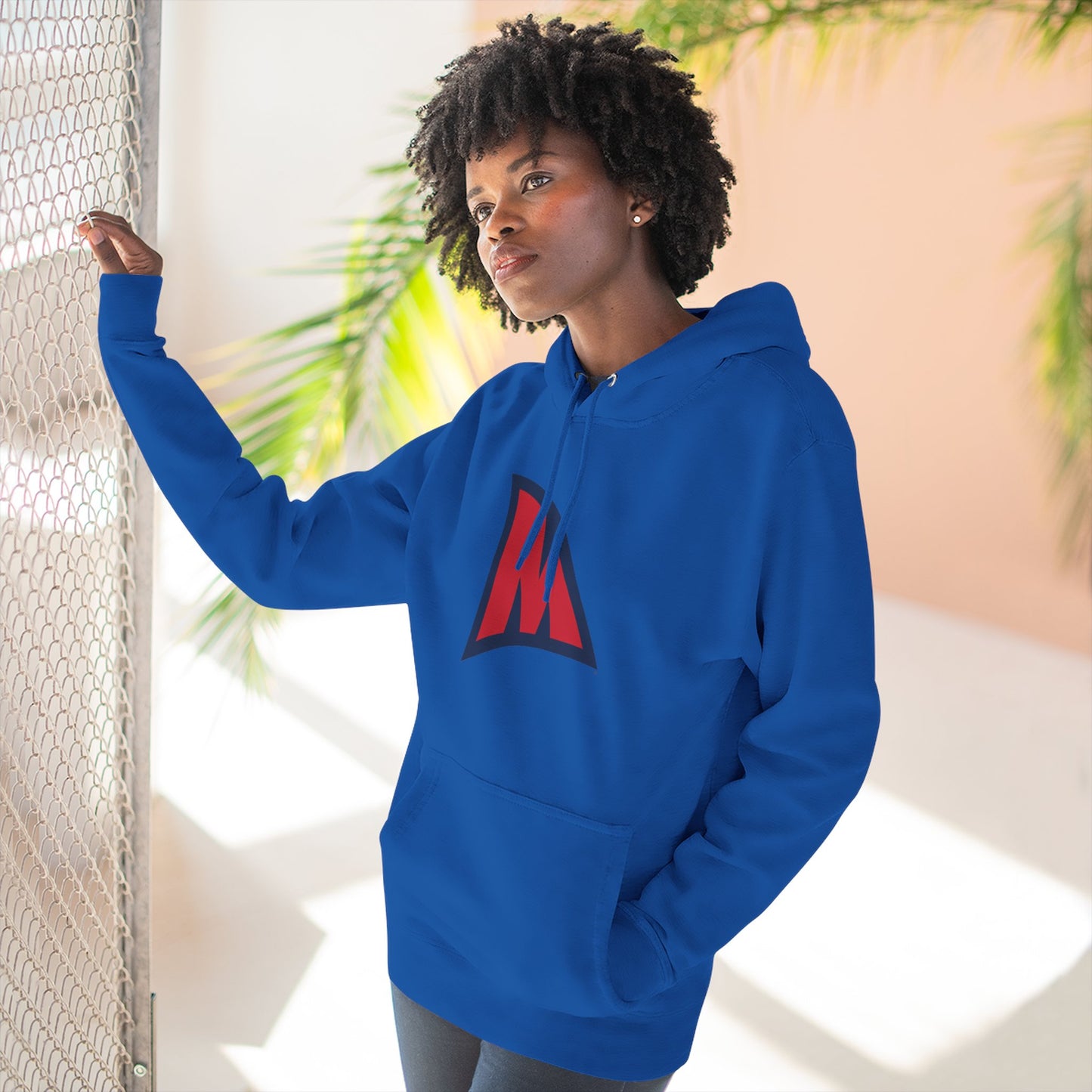 'Ole Miss Landshark M' Three-Panel Fleece Hoodie