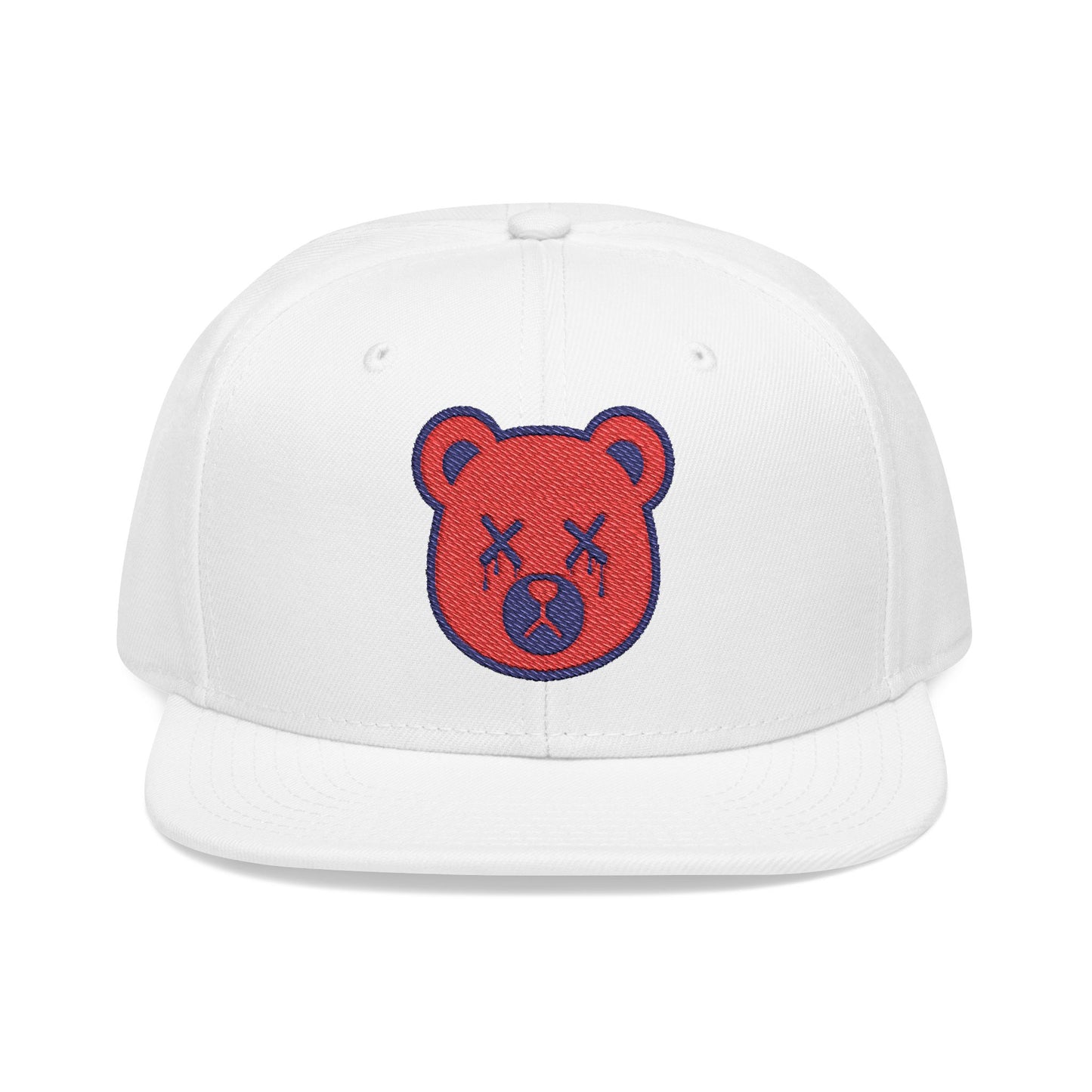"Wicked Way" Deady Bear Head Red & Blue Logo Snapback