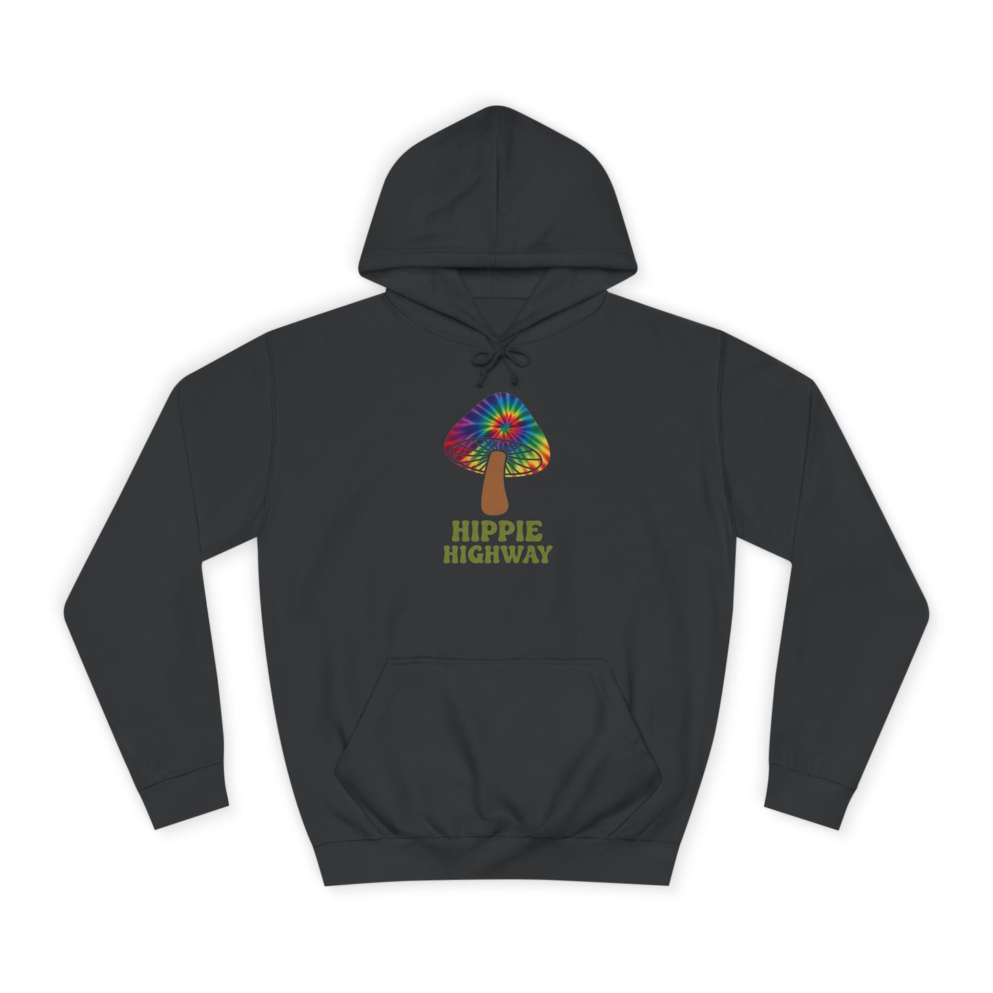 "Hippie Highway" Hippie Mushroom College Hoodie