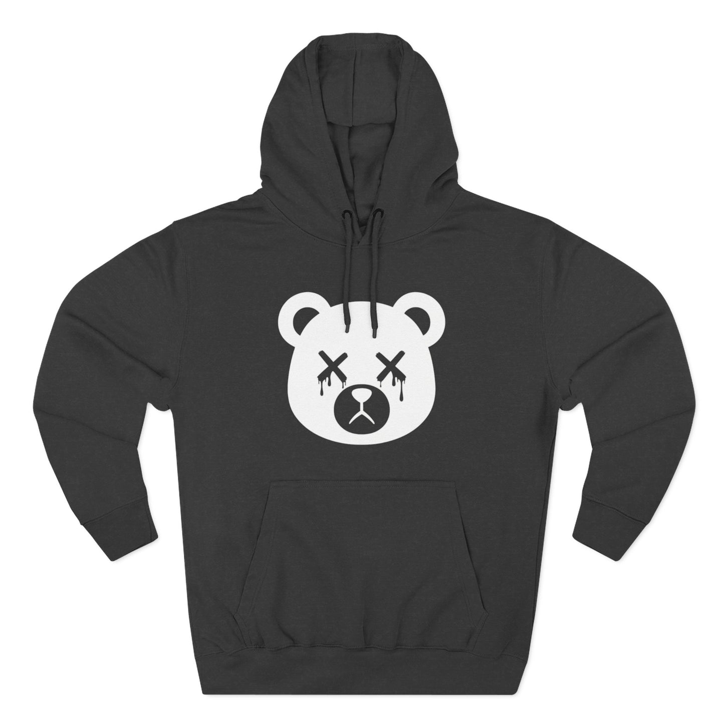 "Wicked Way" Dead Bear Head Solo White Logo Hoodie