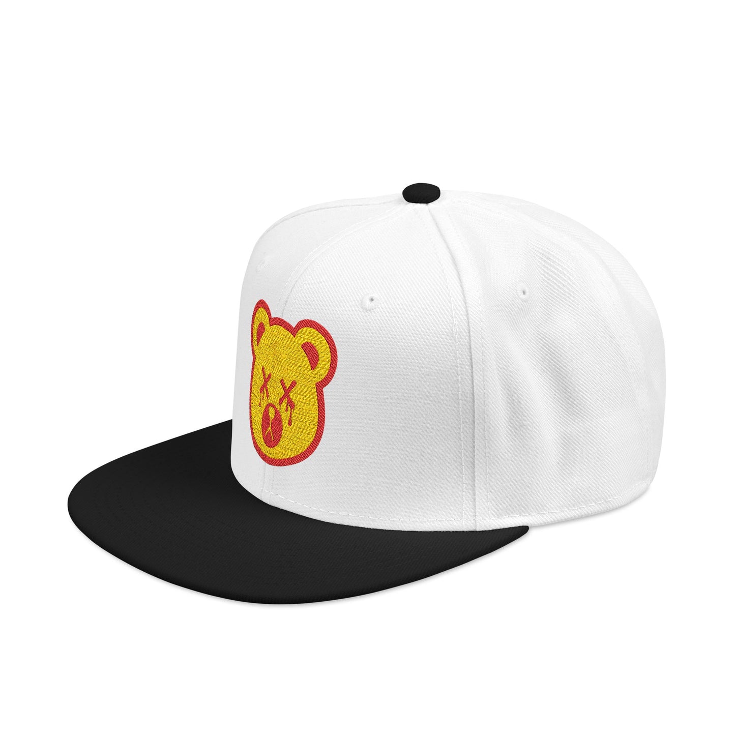 "Wicked Way" Deady Bear Head Yellow & Red Logo Snapback