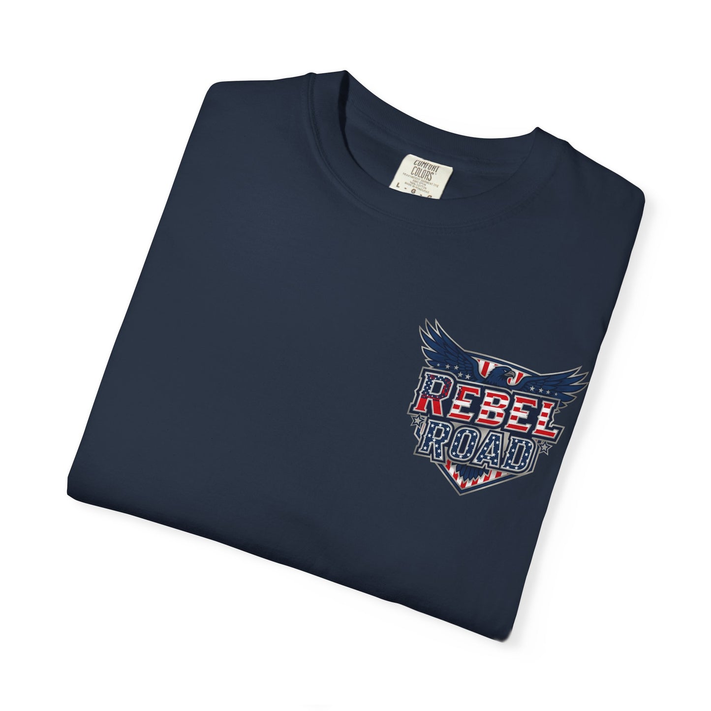 "Rebel Road" American Dream Pocket Logo Graphic Tee