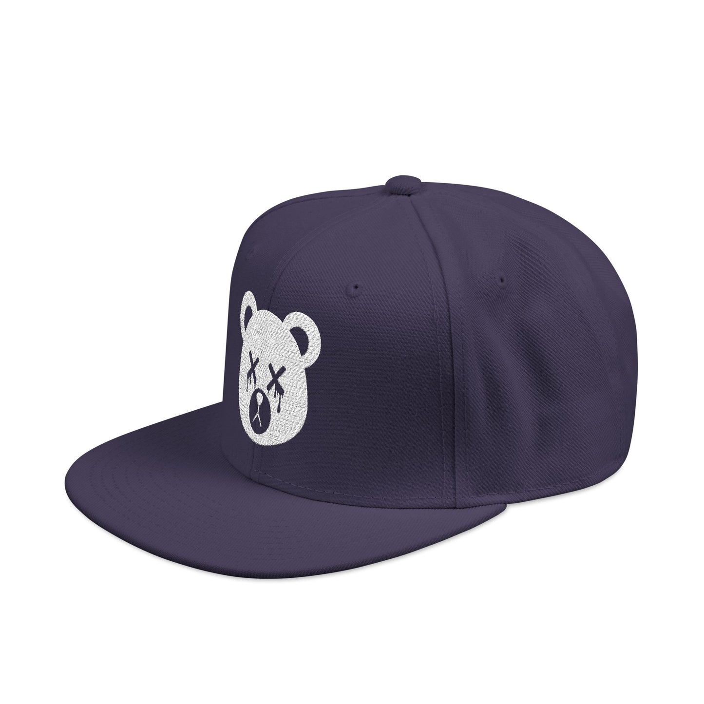 "Wicked Way" Dead Bear Head Alt. White Logo Snapback Hat (Multi Color Options)