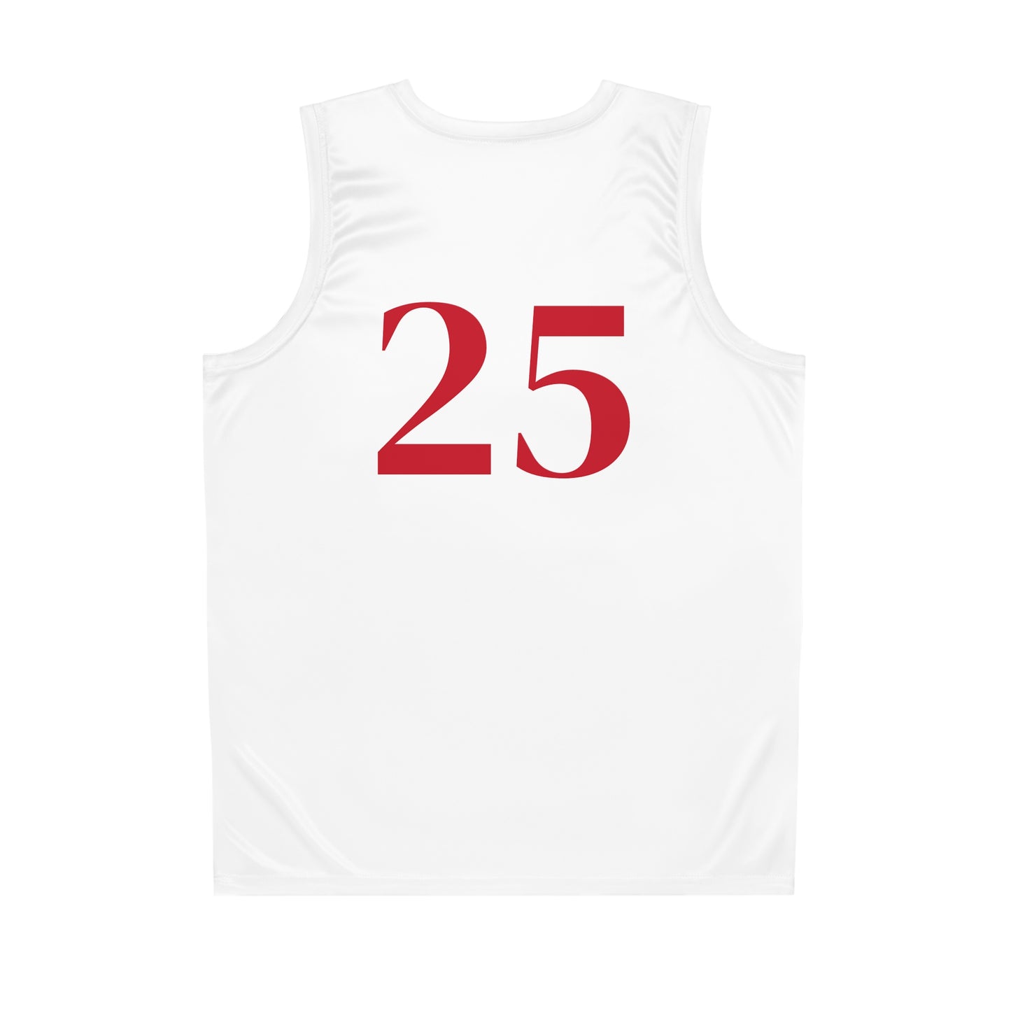 White "Rebel Road" #25 American Muscle Basketball Jersey