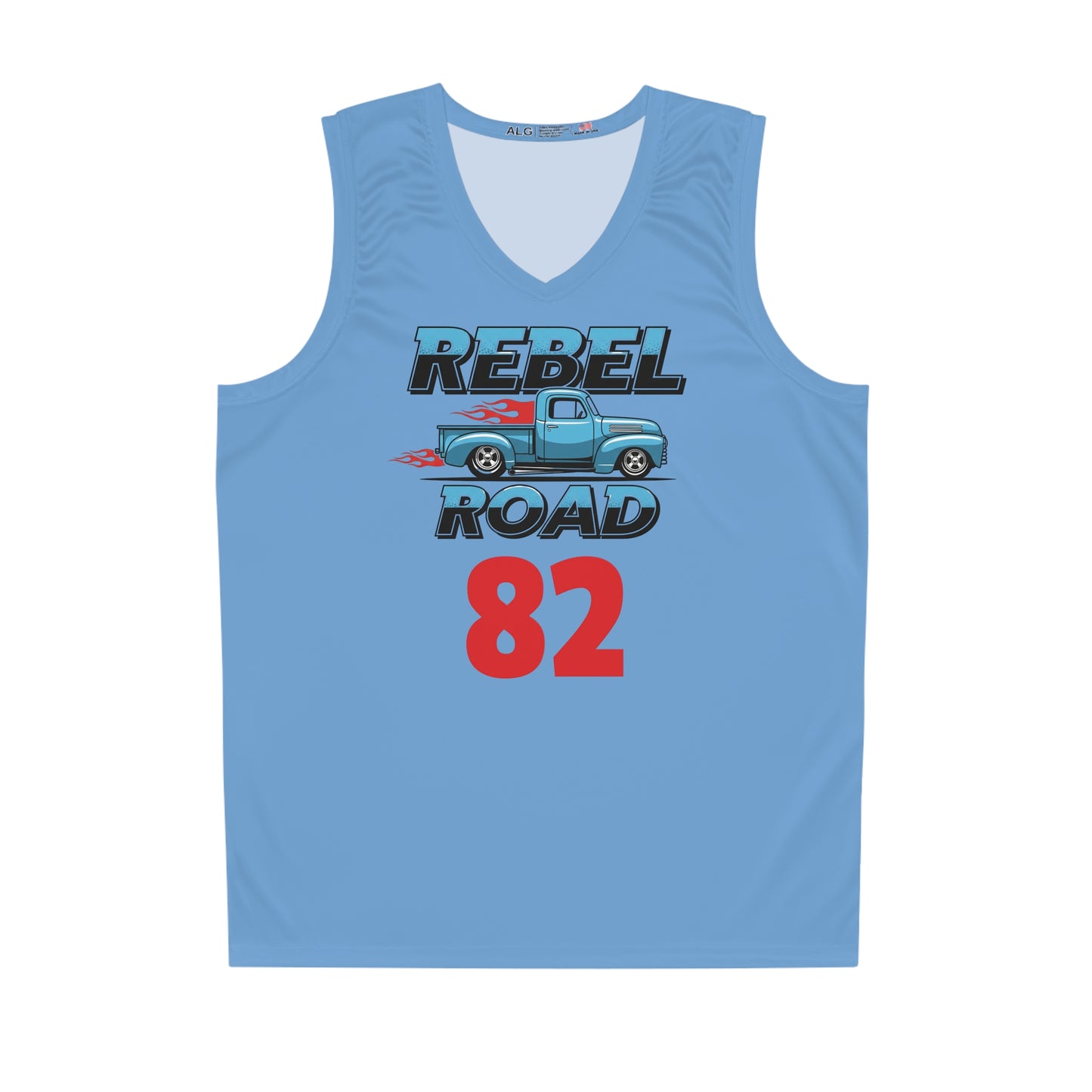 Powder Blue "Rebel Road" #82 Ole' Reliable Basketball Jersey
