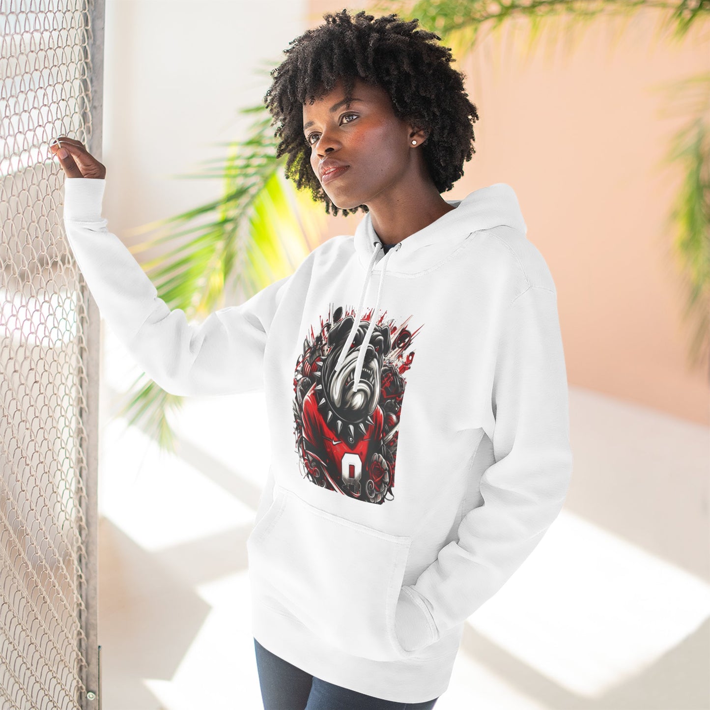 'Georgia Bulldogs Cool Portrait' Three-Panel Fleece Hoodie