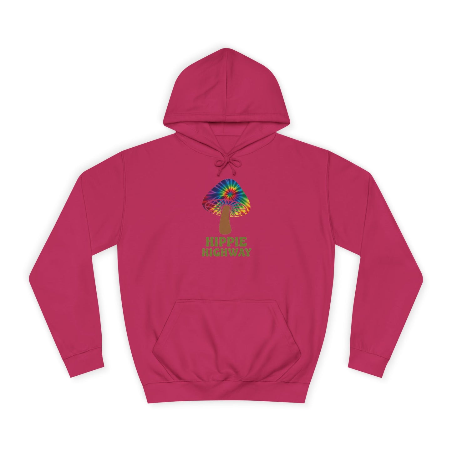 "Hippie Highway" Hippie Mushroom College Hoodie