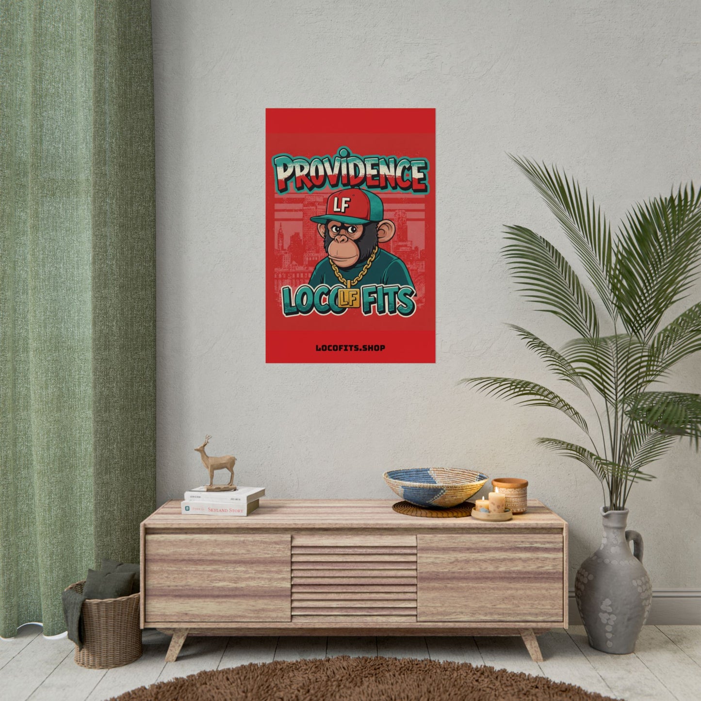 Providence Loco Fits Monkey Art Rolled Poster - Loco Fits Collection