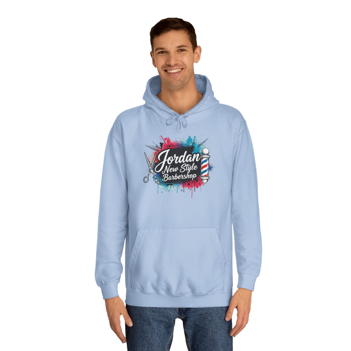 Jordan New Style Barbershop Alternative Logo V2 College Hoodie