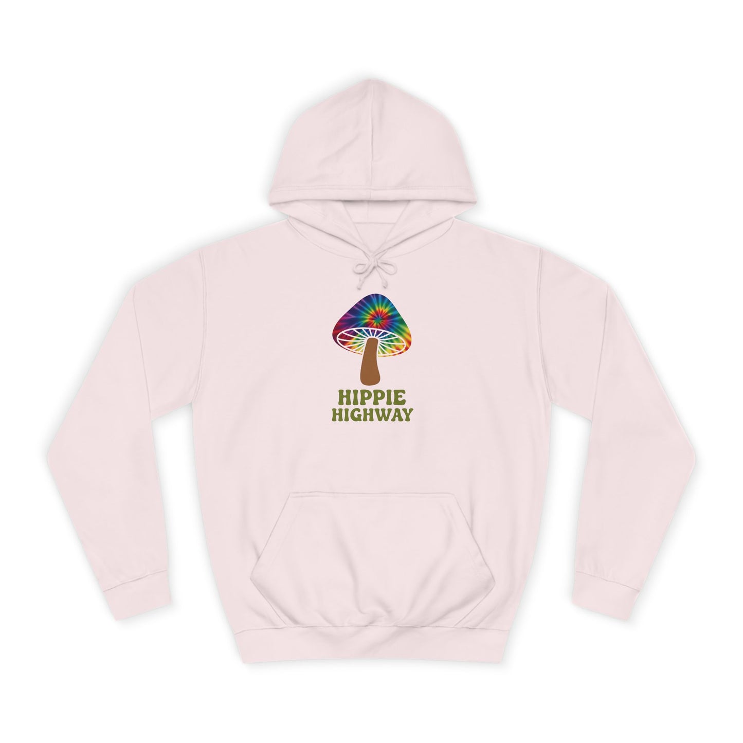 "Hippie Highway" Hippie Mushroom College Hoodie