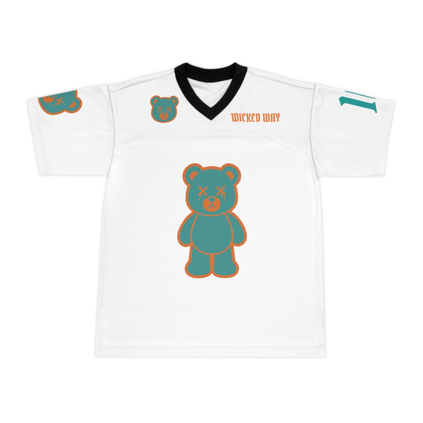 "Wicked Way" #10 Hill Deady Bears Football Jersey