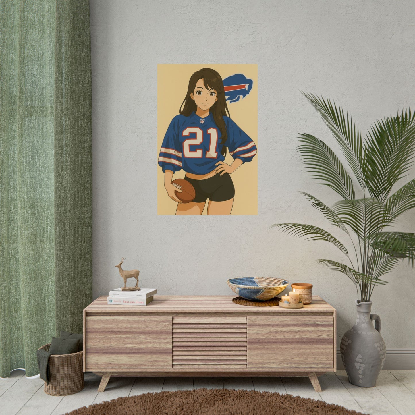 Loco Fits Anime Girls 'Bills Girl 1' Poster