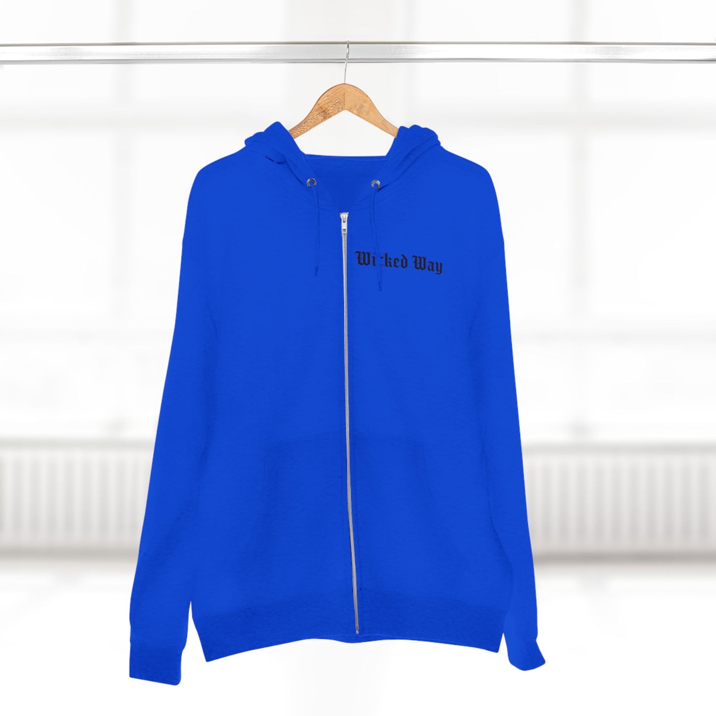 "Wicked Way" Deady Bear Head Zip Hoodie