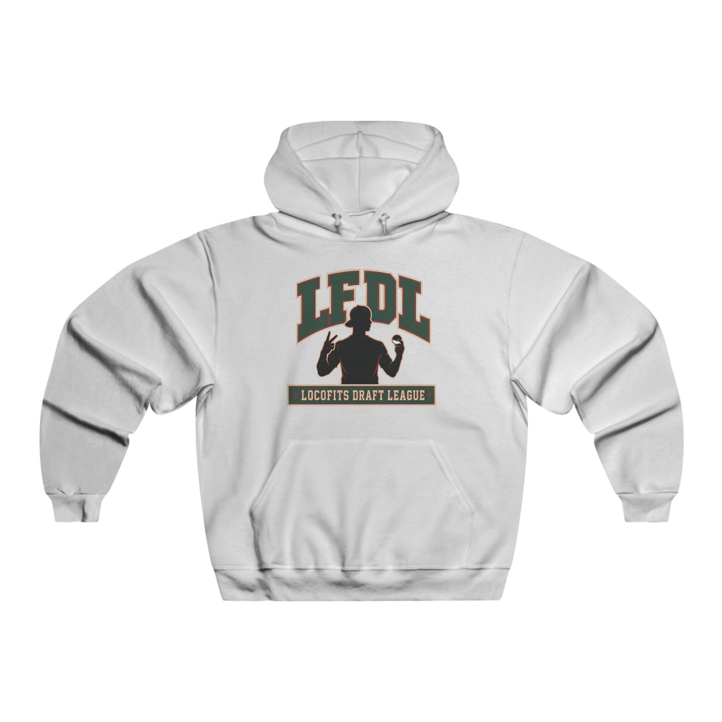 LocoFits Draft League LFDL Portrait Silhouette RI Men's NUBLEND® Hooded Sweatshirt
