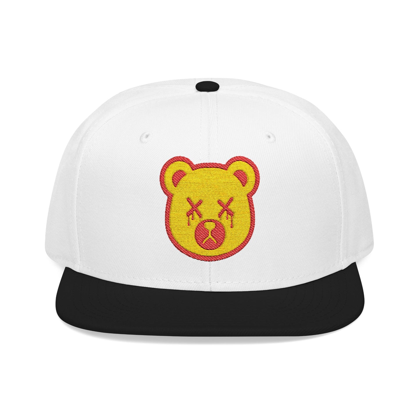 "Wicked Way" Deady Bear Head Yellow & Red Logo Snapback