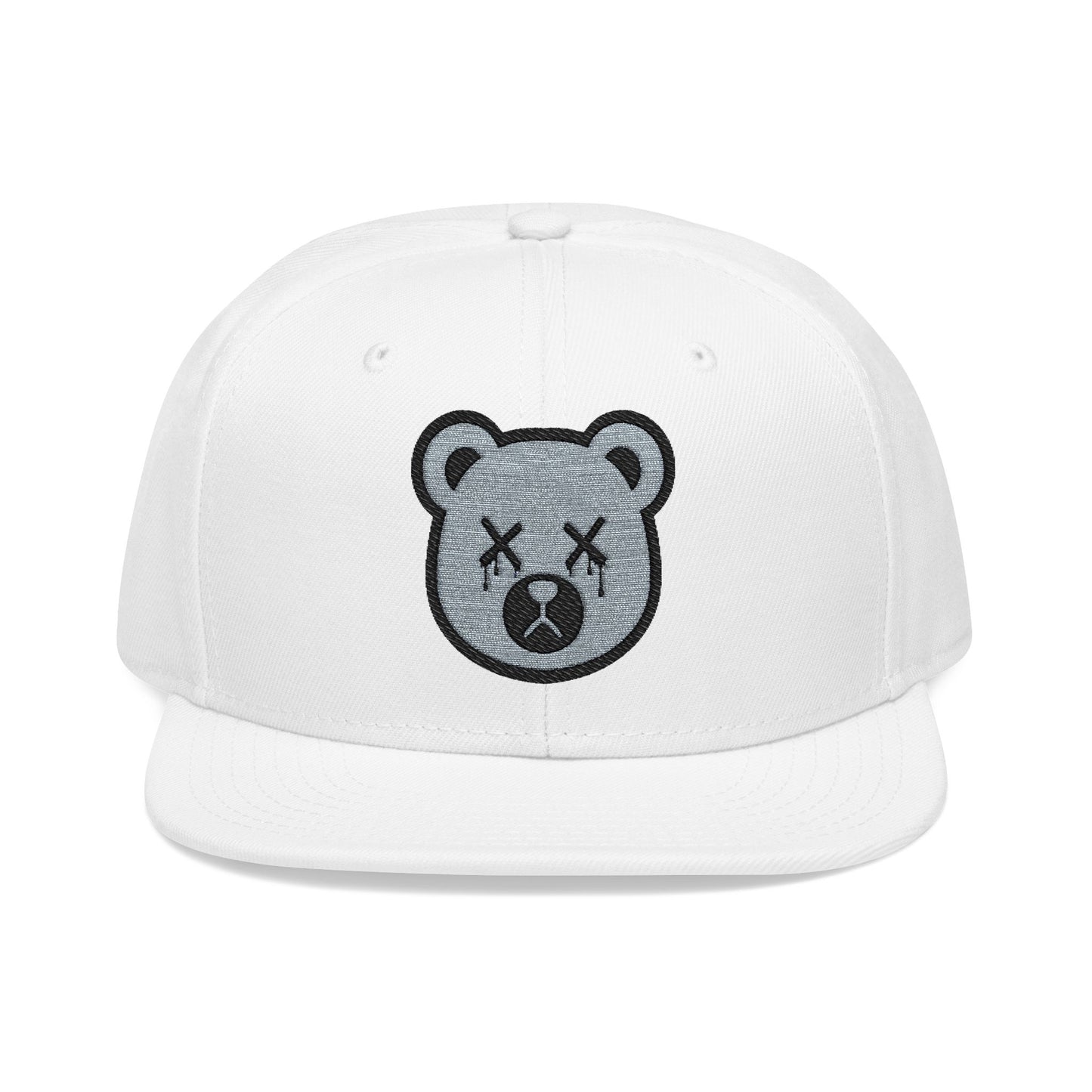 "Wicked Way" Silver & Black Deady Bear Head Logo Snapback