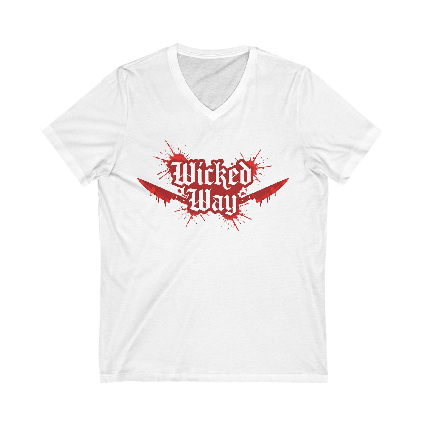 "Wicked Way" Double Kitchen Knives V-Neck Tee