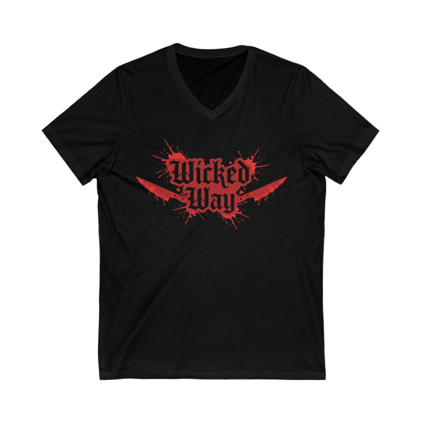 "Wicked Way" Double Kitchen Knives V-Neck Tee