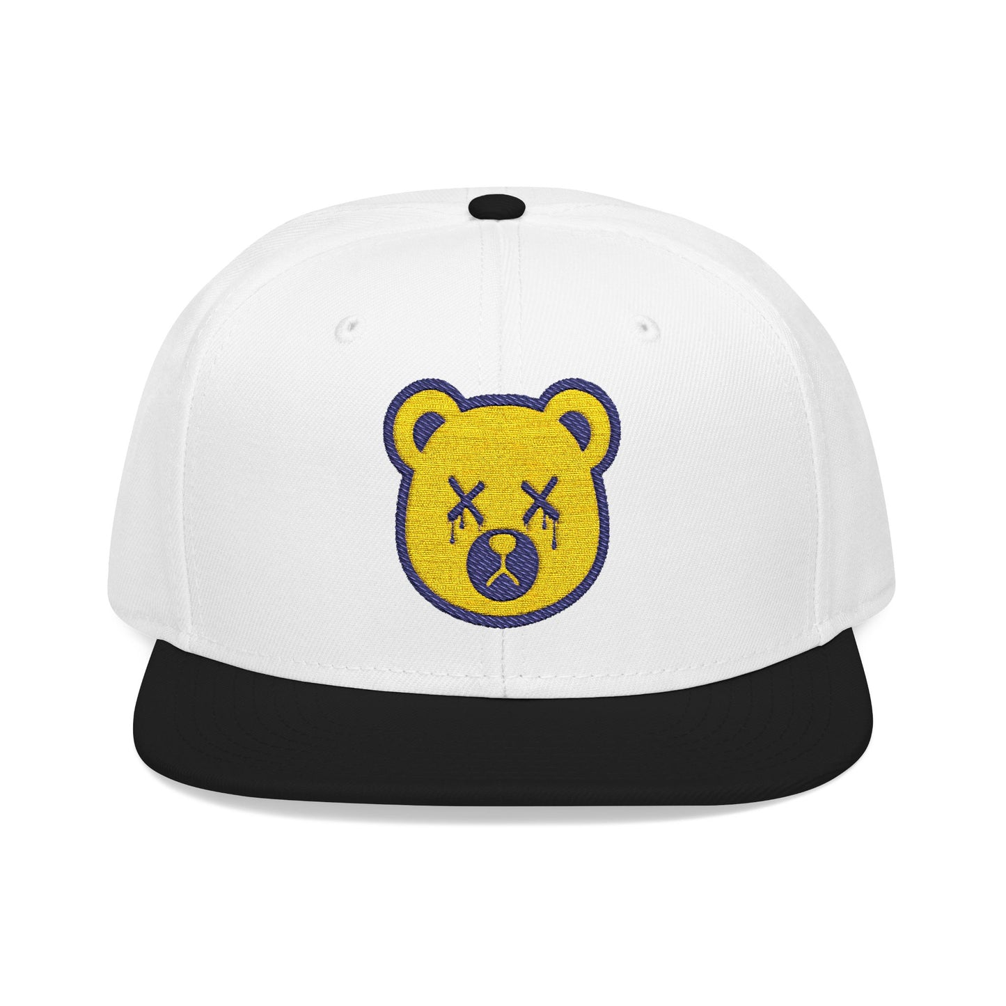 "Wicked Way" Deady Bear Head Yellow & Purple Logo Snapback