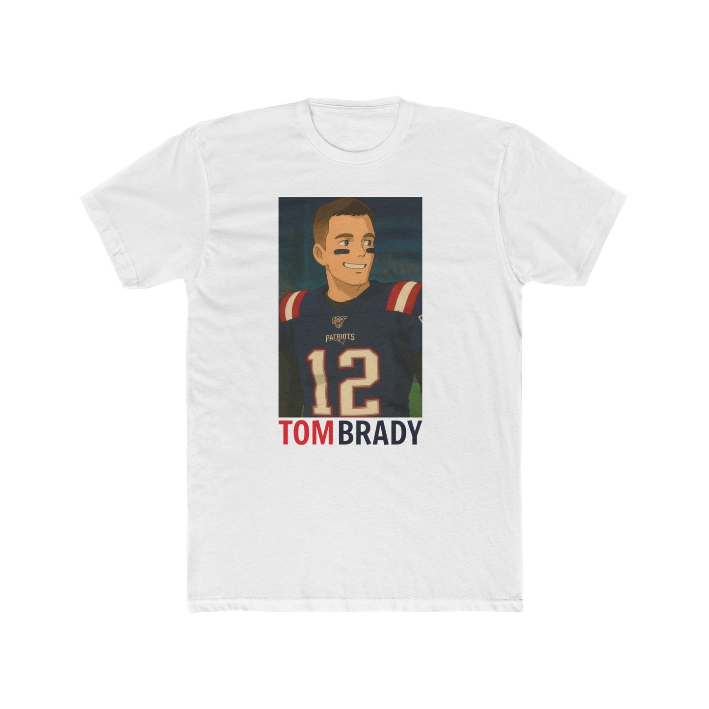 Anime Football 'Tom Brady' Cotton Crew Tee