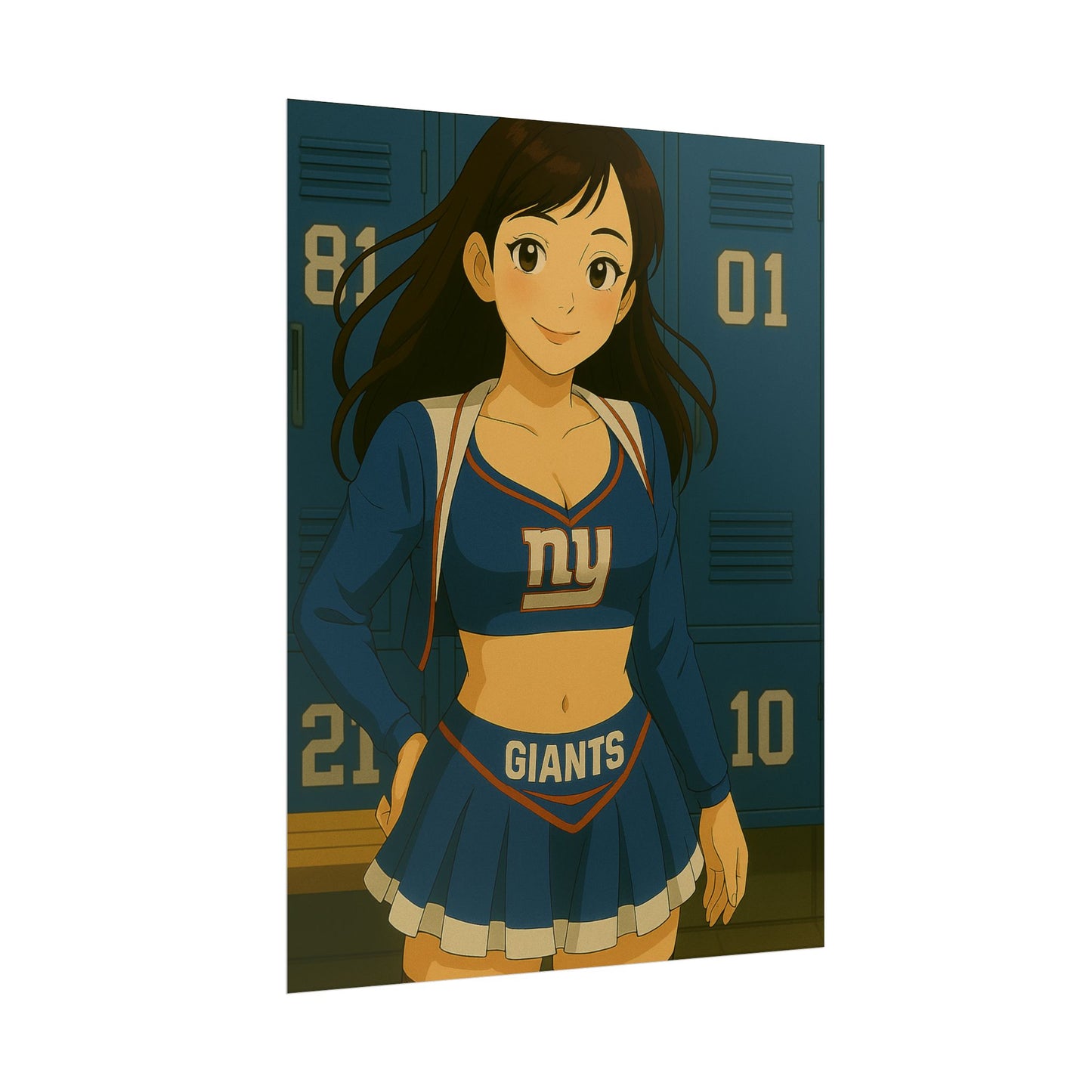 Loco Fits Anime Girls 'Giants Cheerleader 1' Poster