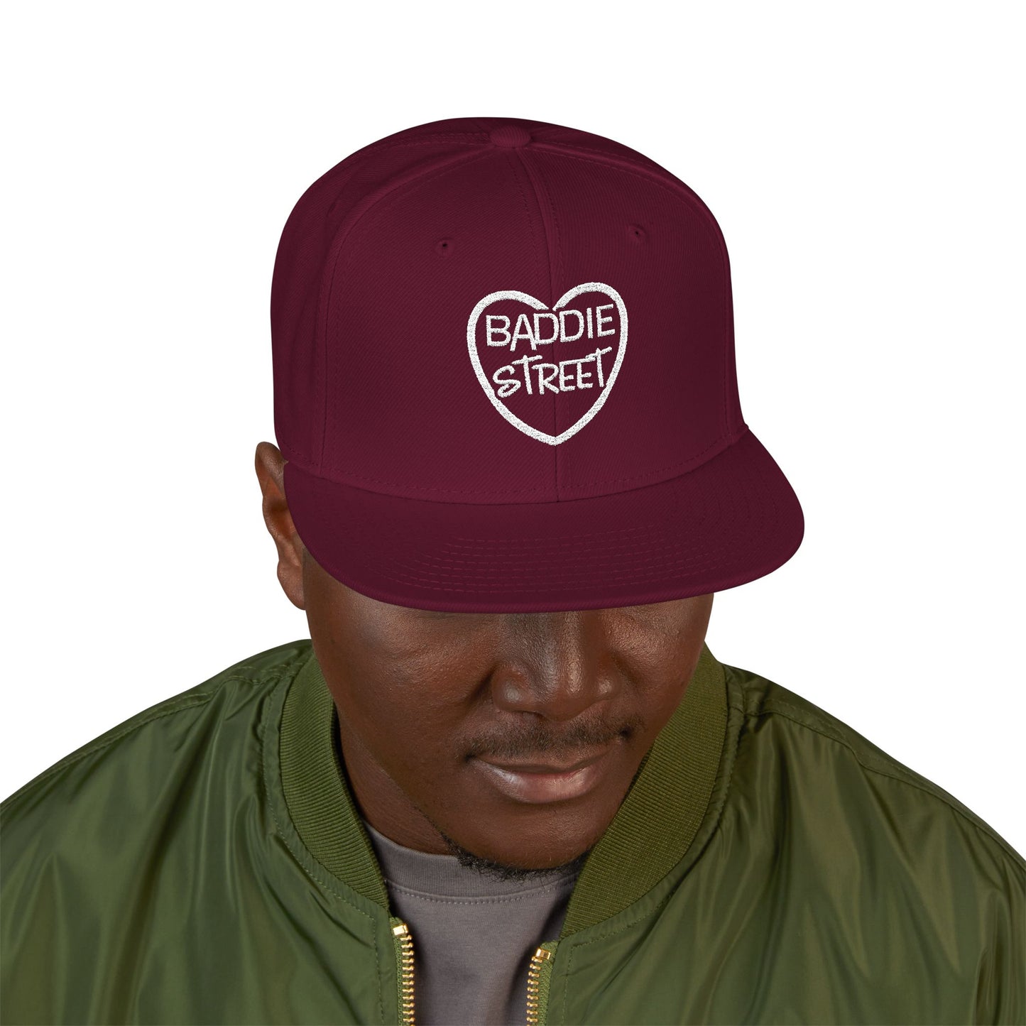 "Baddie Street" Full Heart V1 Snapback Hat