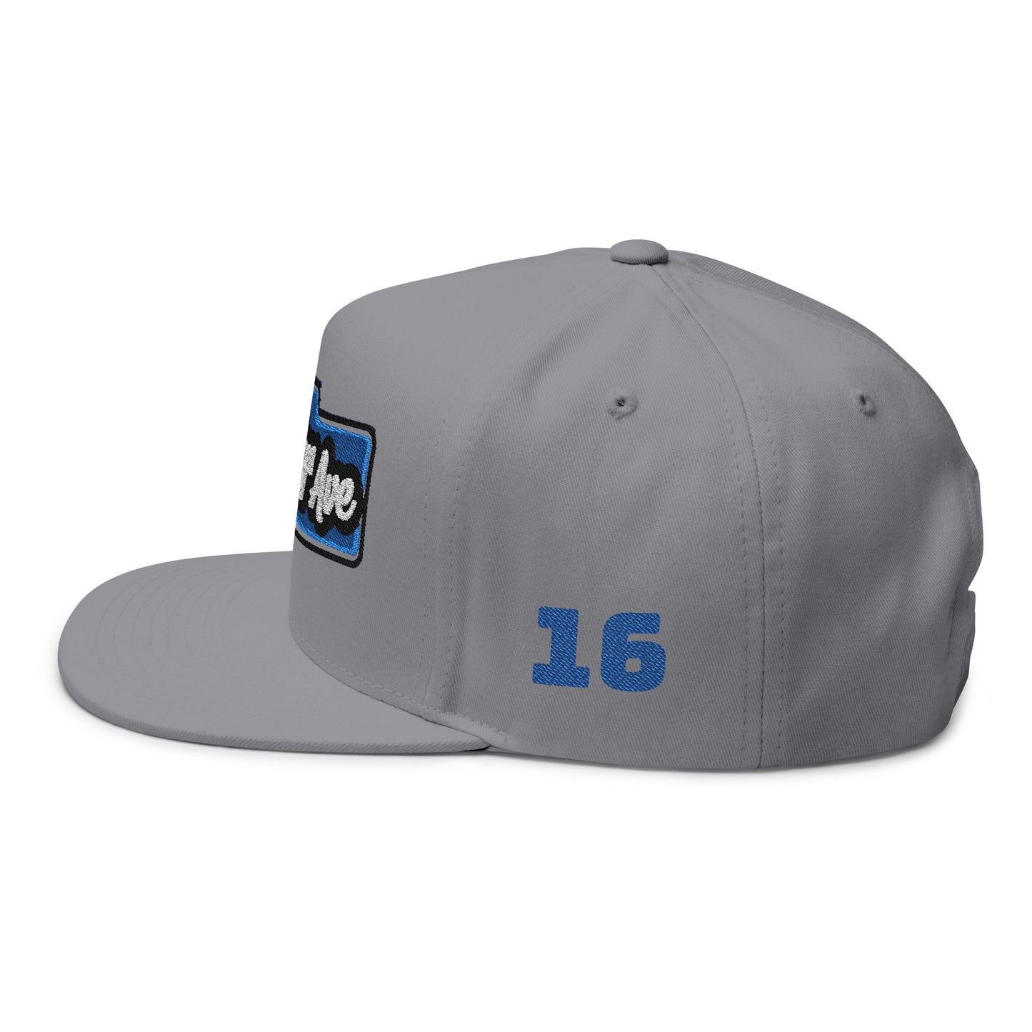 Grey "Hustler Ave" #16 Snapback
