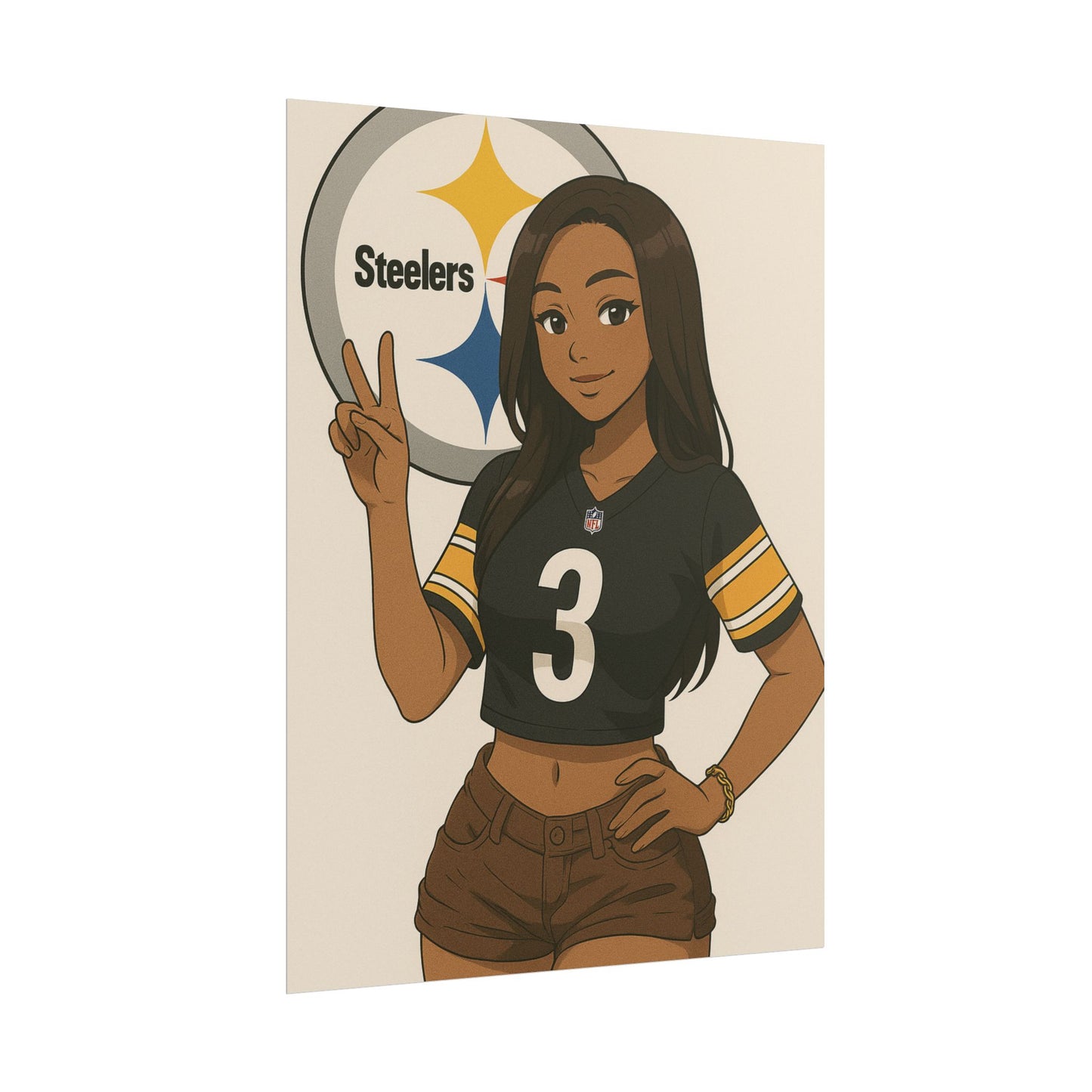 Loco Fits Anime Girls 'Steelers Girls 1' Poster