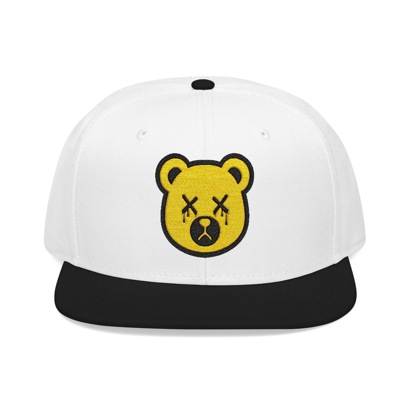 "Wicked Way" Yellow & Black Deady Bear Head Snapback