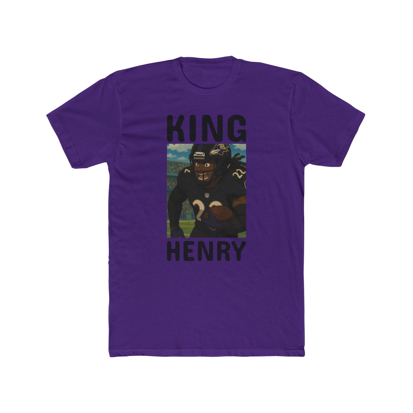 Anime Football 'King Henry' Cotton Crew Tee