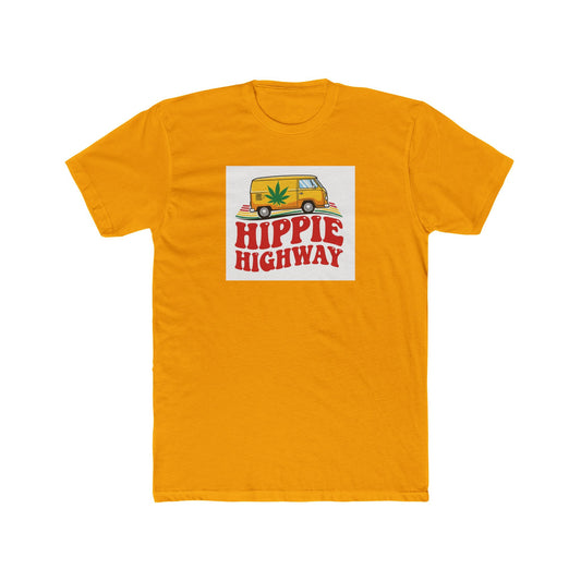 "Hippie Highway" Riding High Cotton Crew Tee,