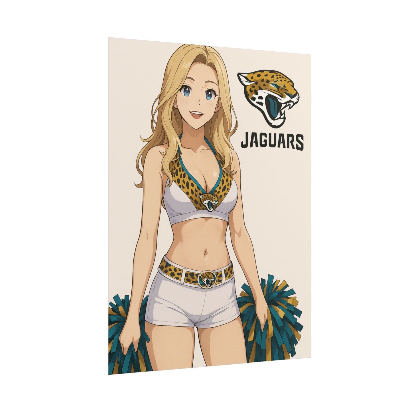Loco Fits Anime Girls 'Jaguars Cheerleader 1' Poster