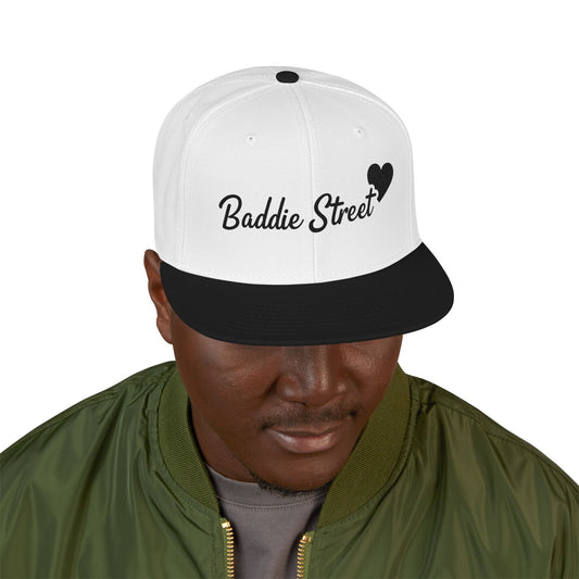 "Baddie Street" Script Heart V1 Snapback Hat