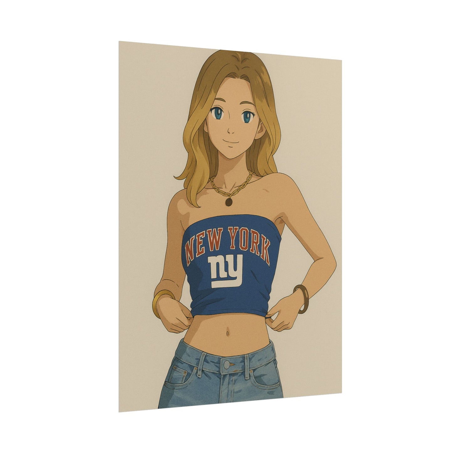 Loco Fits Anime Girls 'Giants Girl 1' Poster