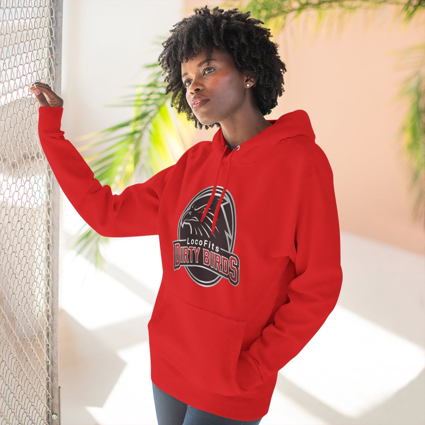 Loco Fits Dirty Birds Three-Panel Fleece Hoodie