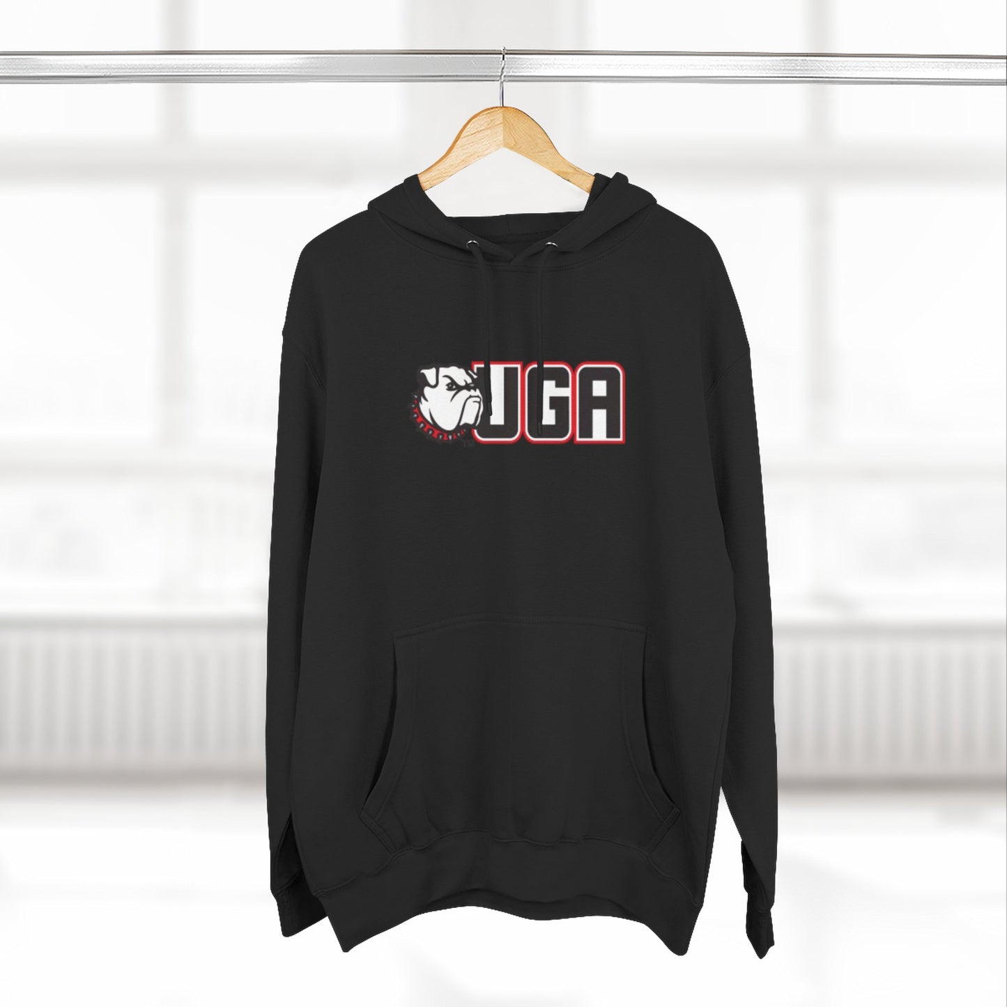 'UGA' Three-Panel Fleece Hoodie