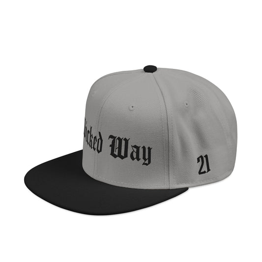 Grey & Black "Wicked Way" #21 Snapback