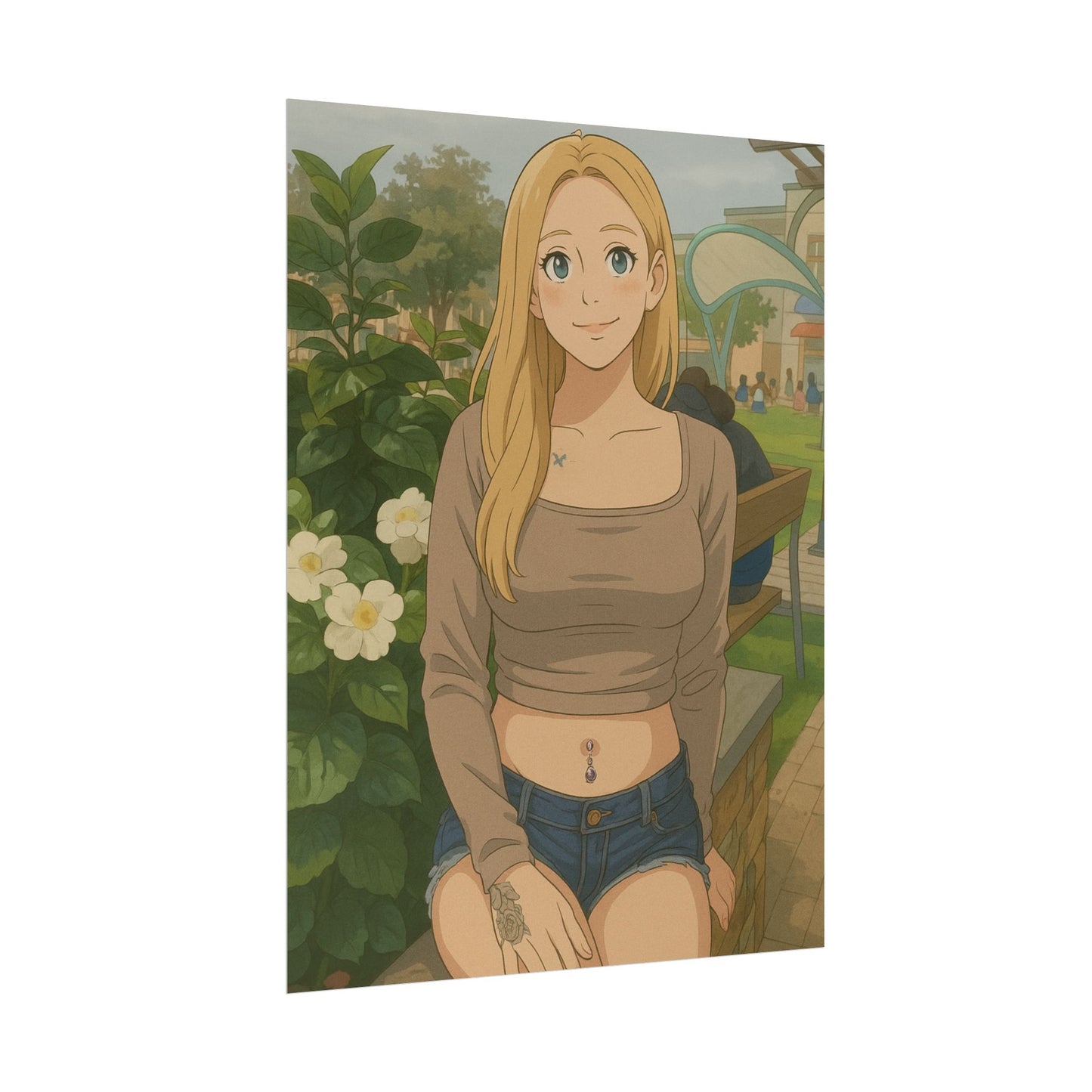 Loco Fits Anime Girls 'Day in the Park' Poster