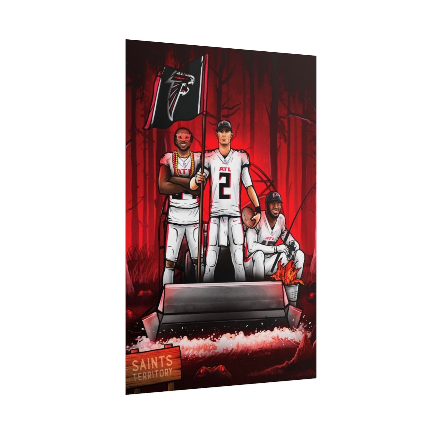 Loco Fits Dirty Birds 'Take Over Saints Territory' Poster